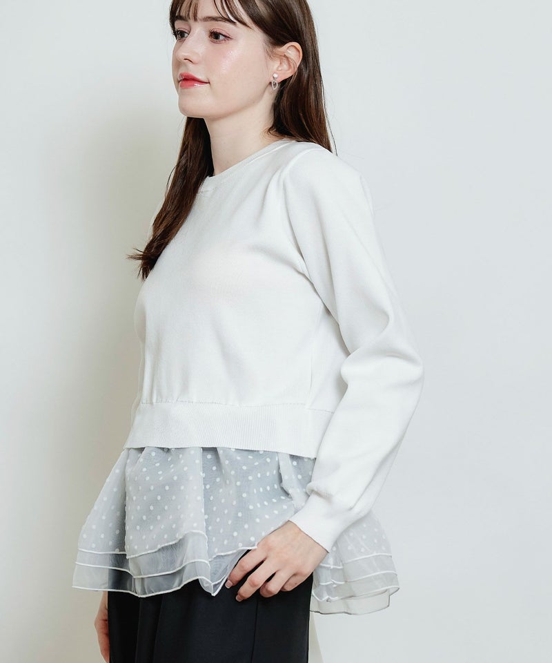 model：H160　着用サイズ：M　オフホワイト