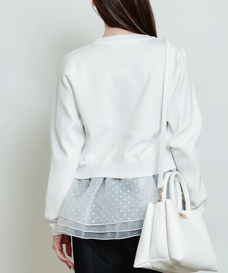 model：H160　着用サイズ：M　オフホワイト