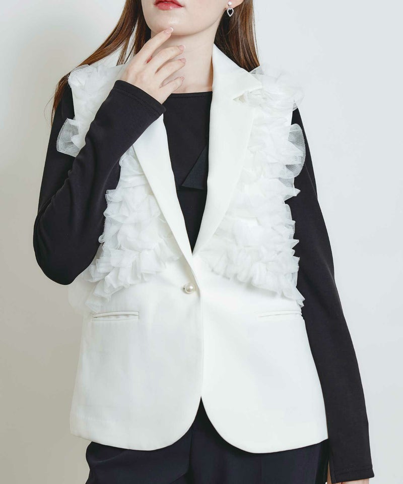 model：H160　着用サイズ：M　オフホワイト