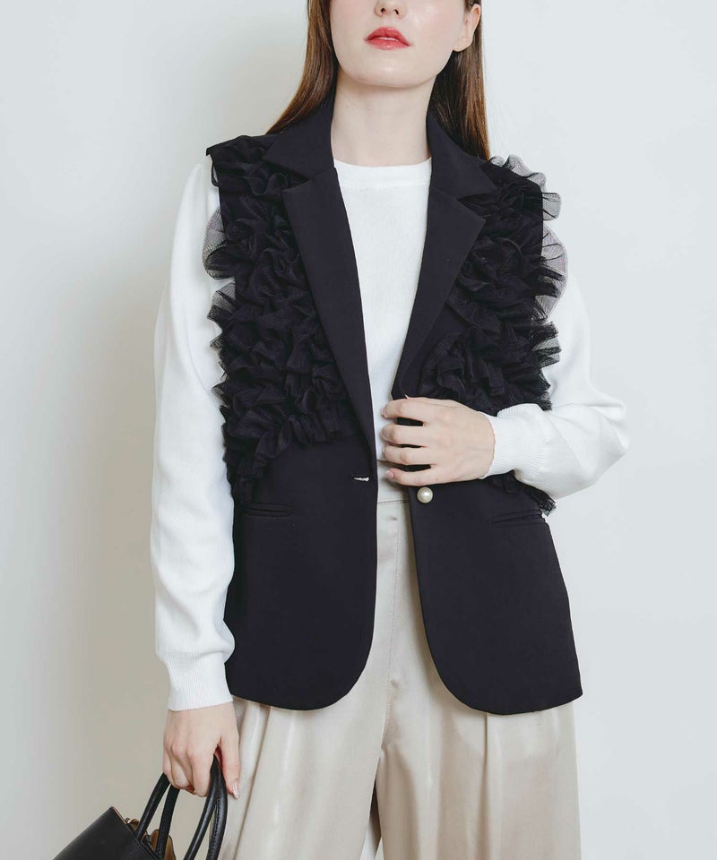 model：H160　着用サイズ：M　ブラック