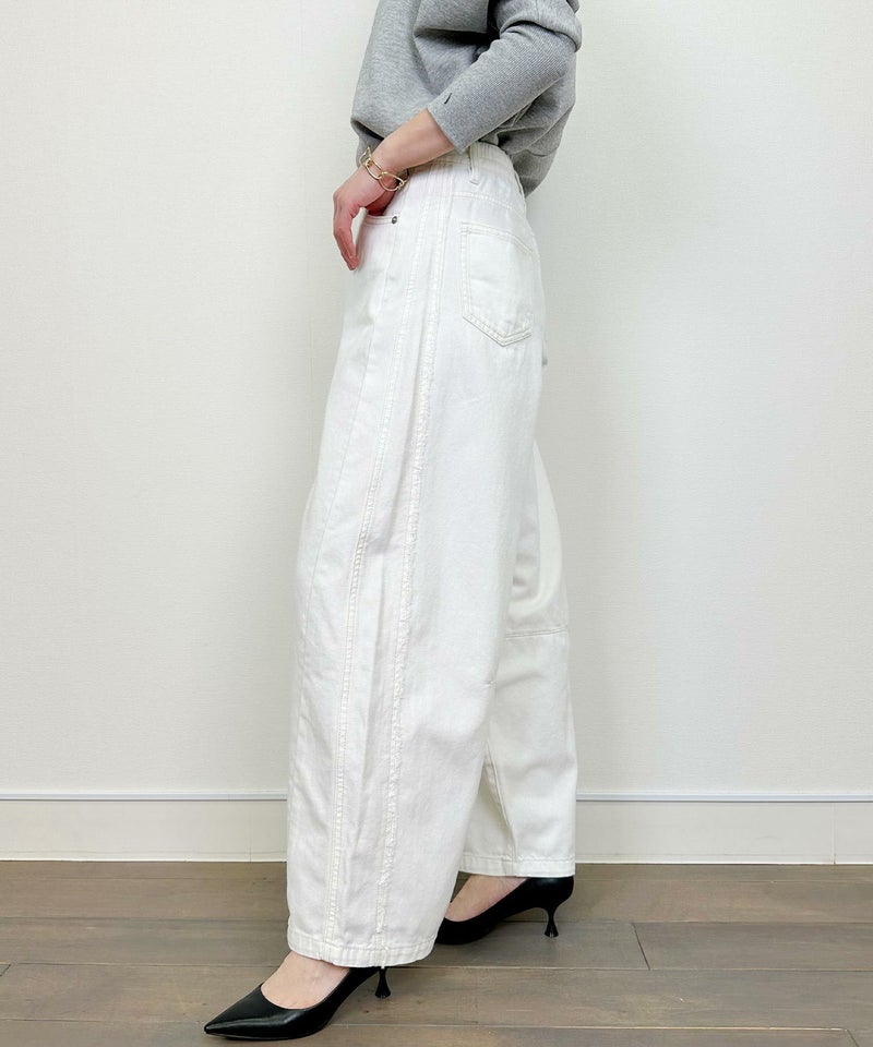 model：H164　着用サイズ：M　オフホワイト