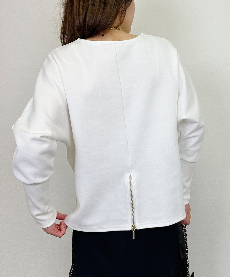 model：H164　着用サイズ：M　オフホワイト