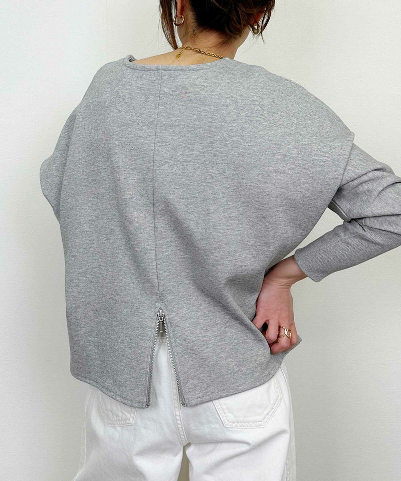 model：H164　着用サイズ：M　ライトグレー