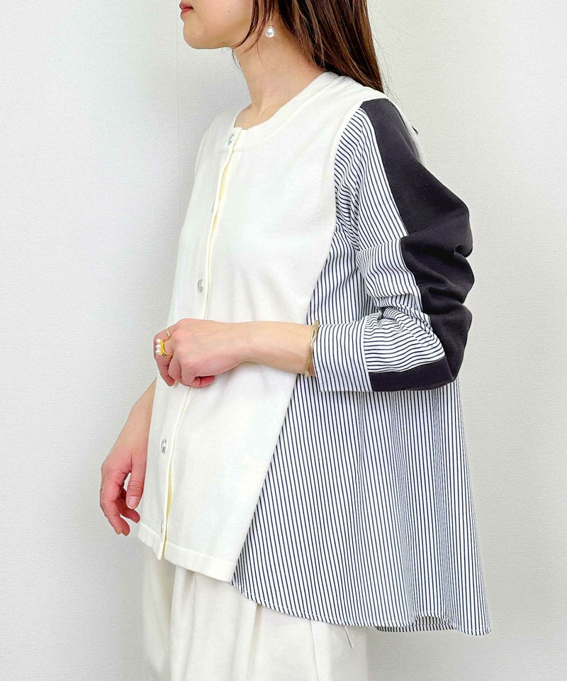 model：H164　着用サイズ：M　アイボリー