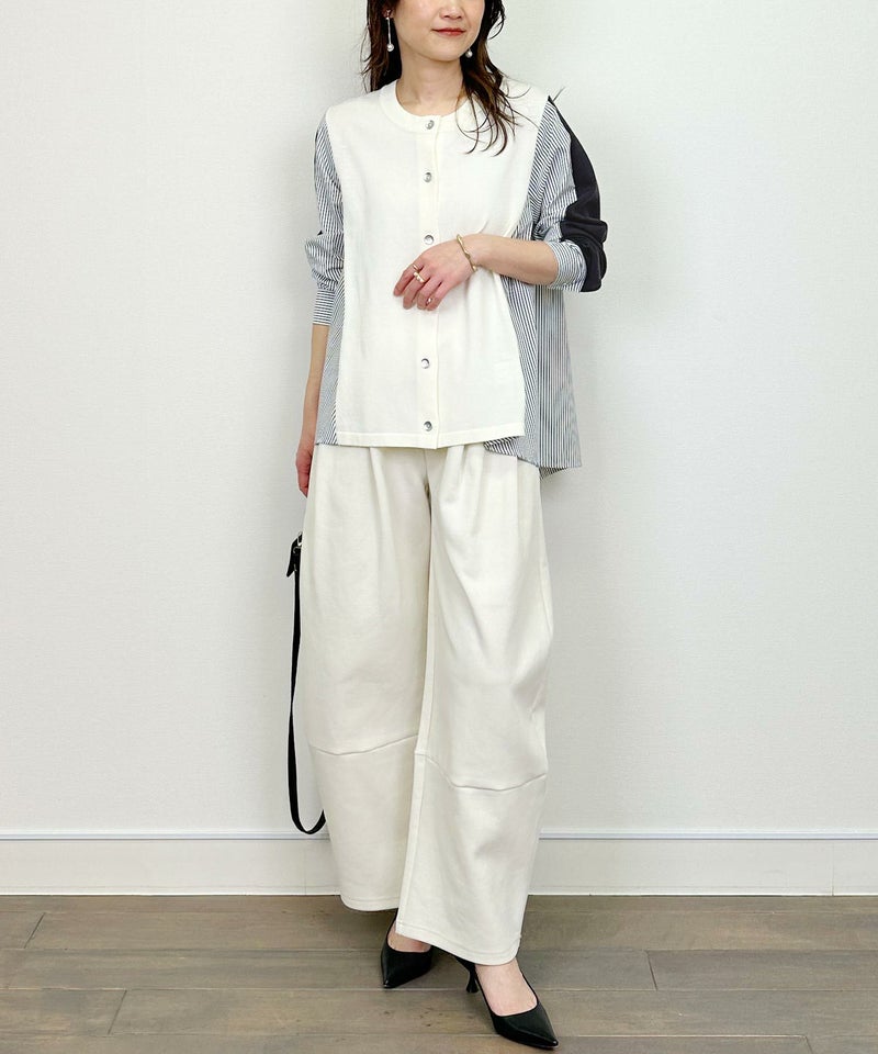 model：H164　着用サイズ：M　アイボリー