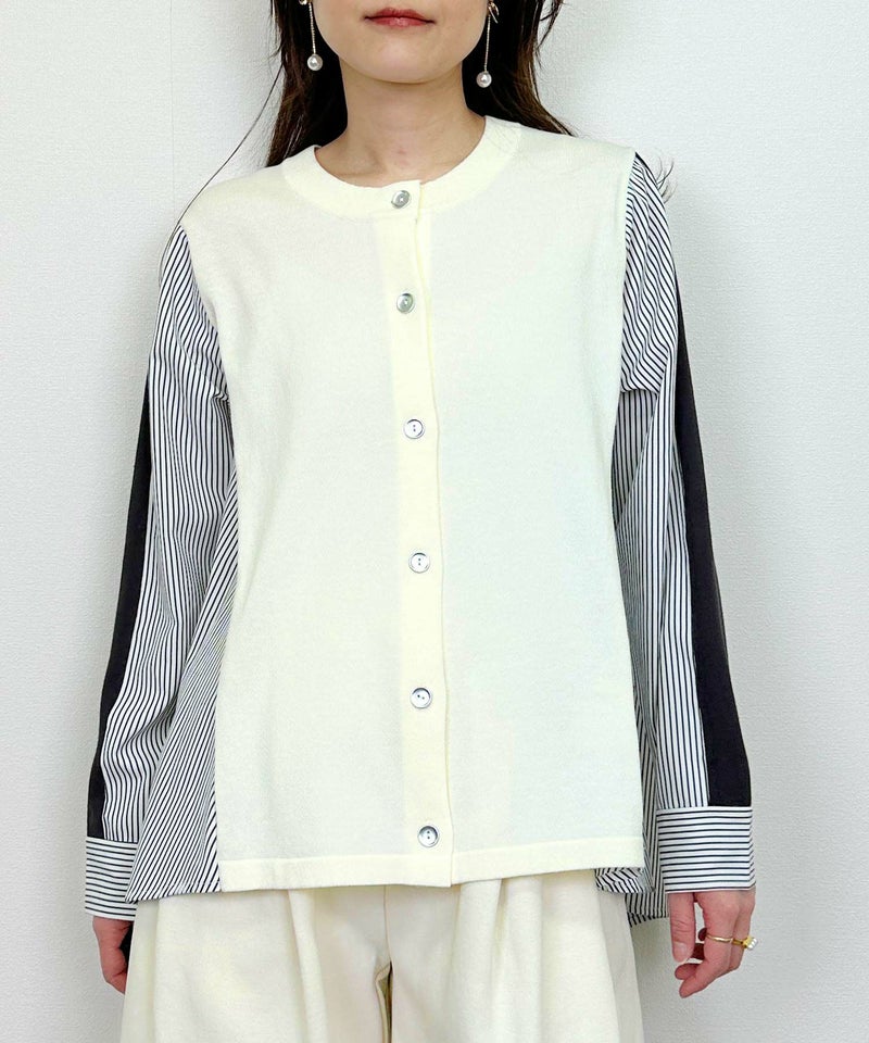 model：H164　着用サイズ：M　アイボリー