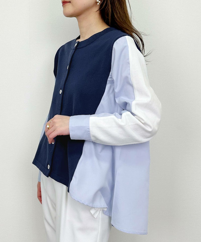 model：H164　着用サイズ：M　ネイビー