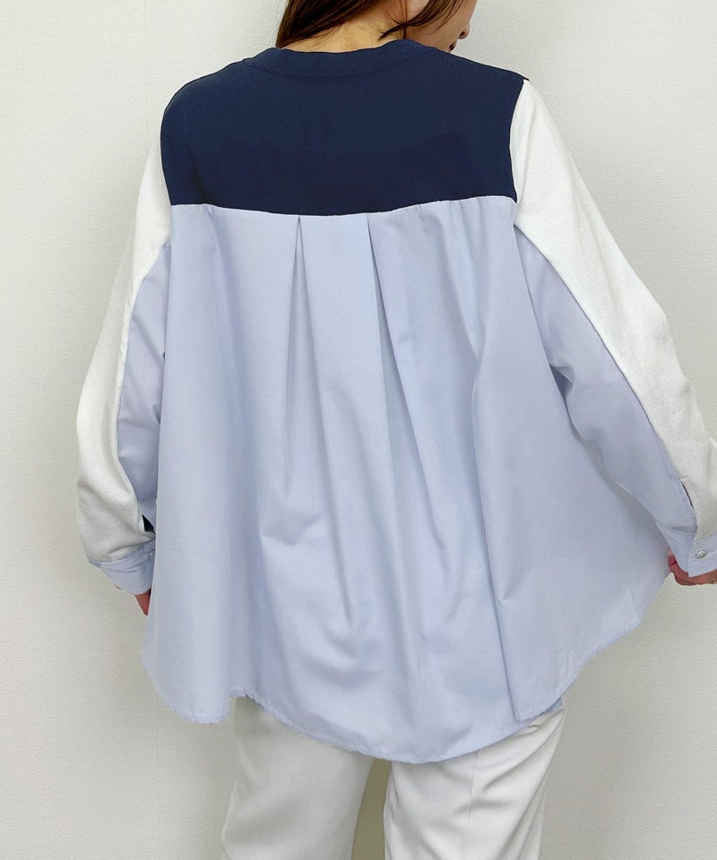 model：H164　着用サイズ：M　ネイビー