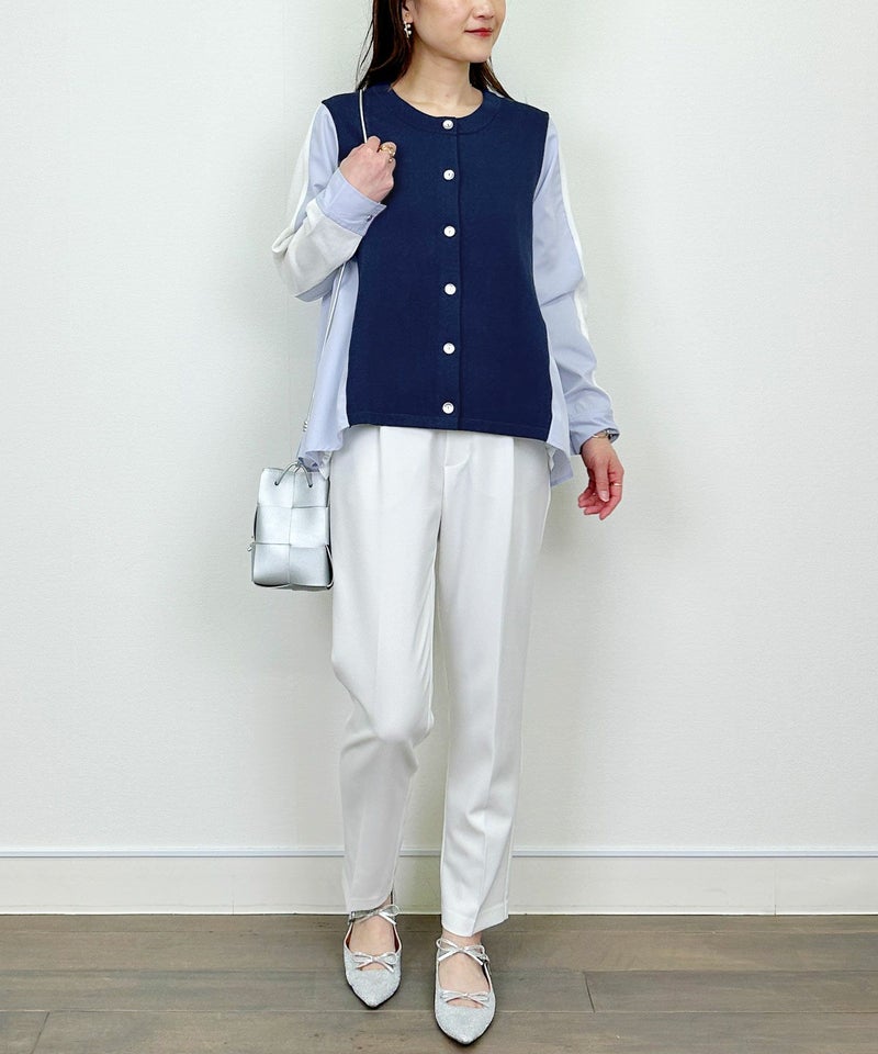 model：H164　着用サイズ：M　ネイビー