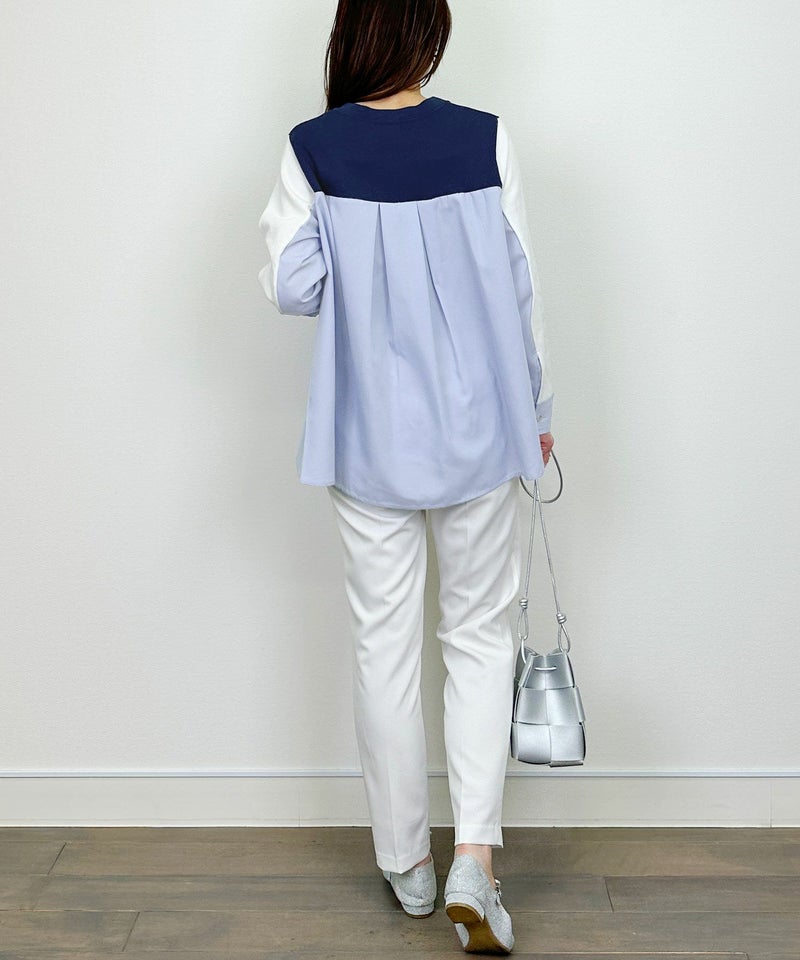 model：H164　着用サイズ：M　ネイビー