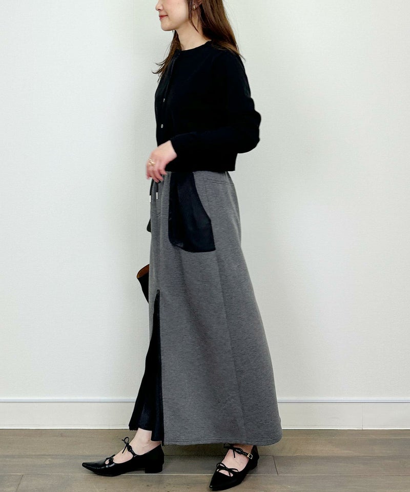 model：H164　着用サイズ：M　チャコールグレー