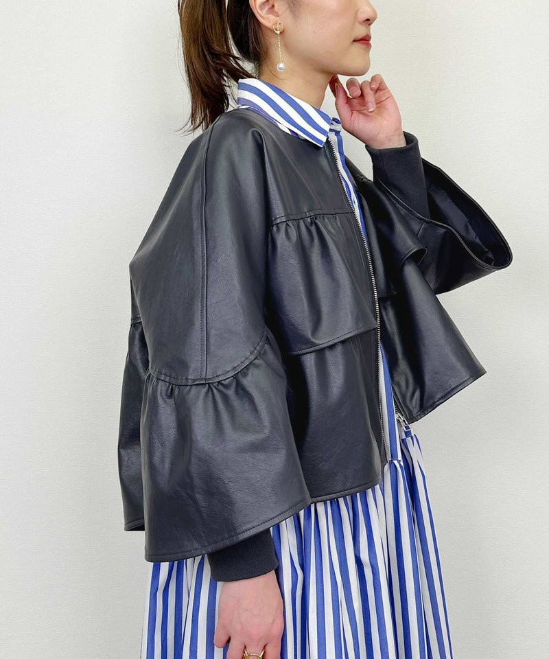 model：H164　着用サイズ：M　ネイビー