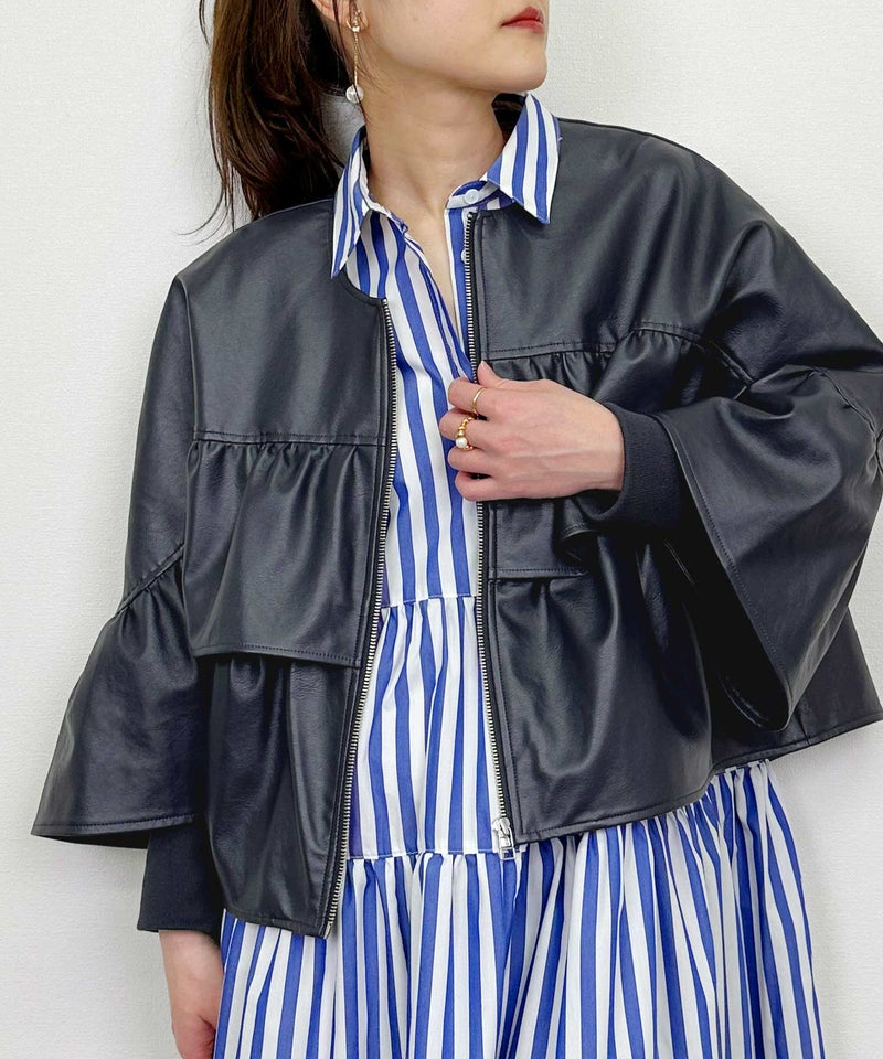 model：H164　着用サイズ：M　ネイビー