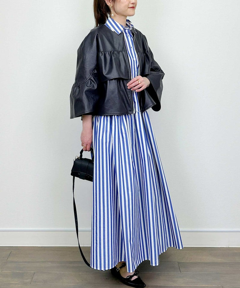 model：H164　着用サイズ：M　ネイビー