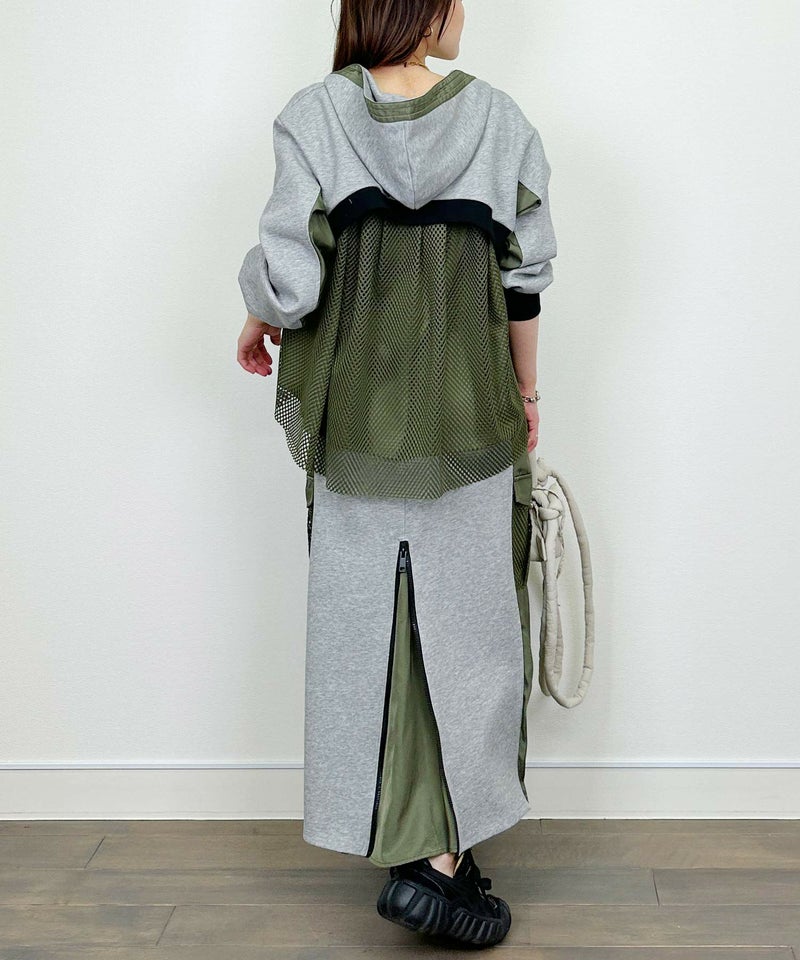 model：H164　着用サイズ：M　グレー