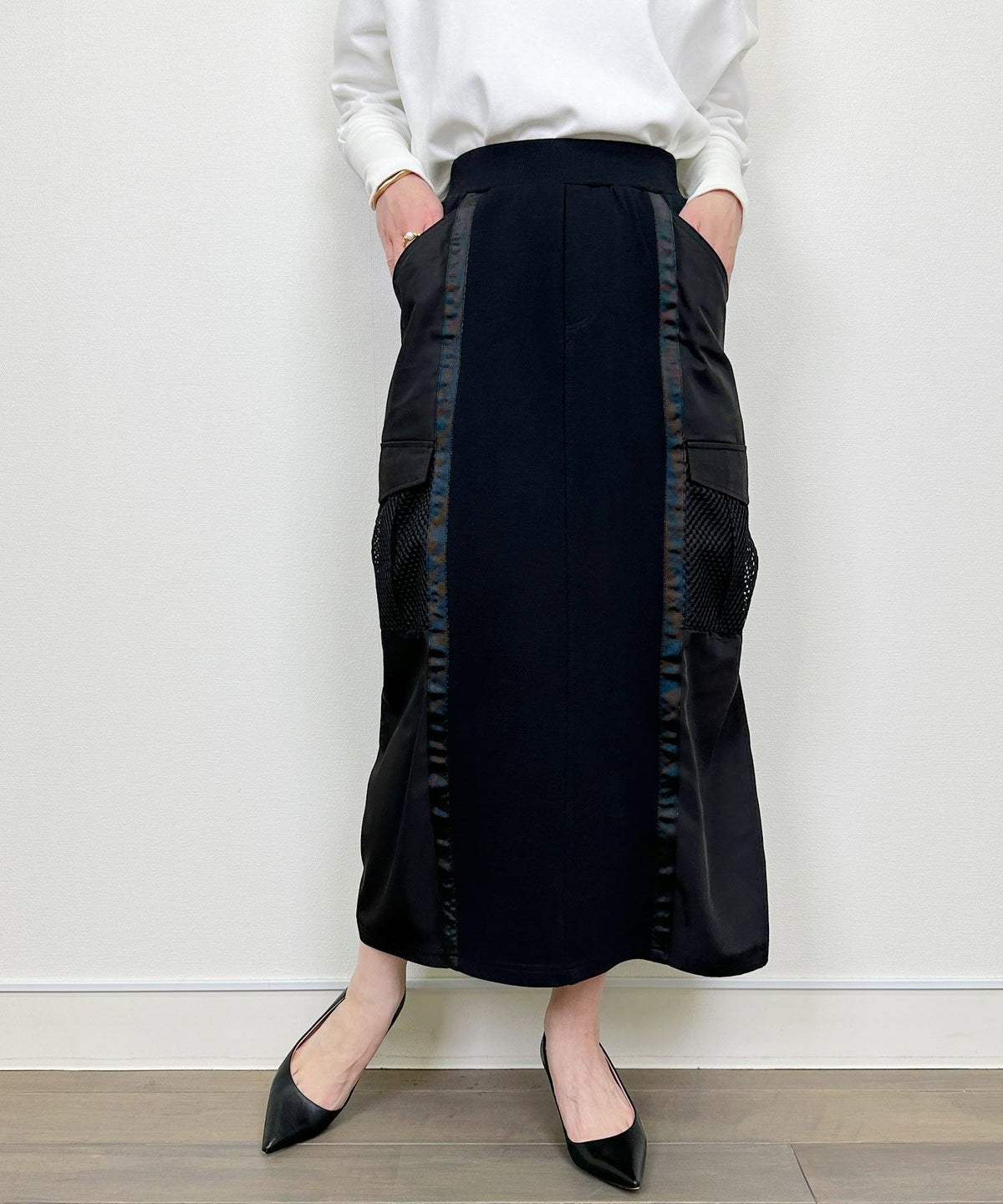 model：H164　着用サイズ：M　ブラック