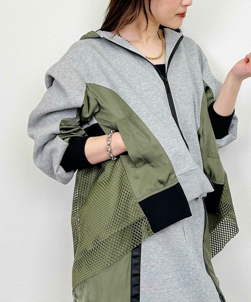 model：H164　着用サイズ：M　グレー