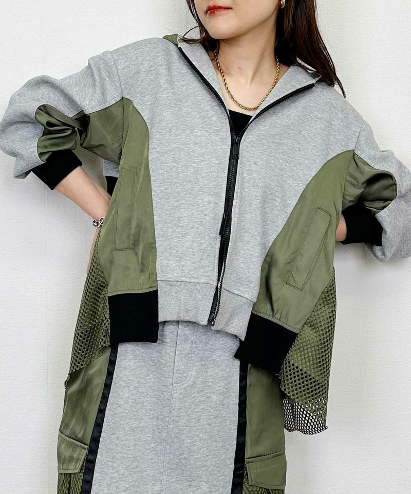 model：H164　着用サイズ：M　グレー