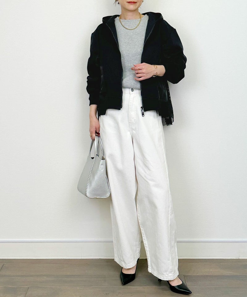 model：H164　着用サイズ：M　ブラック