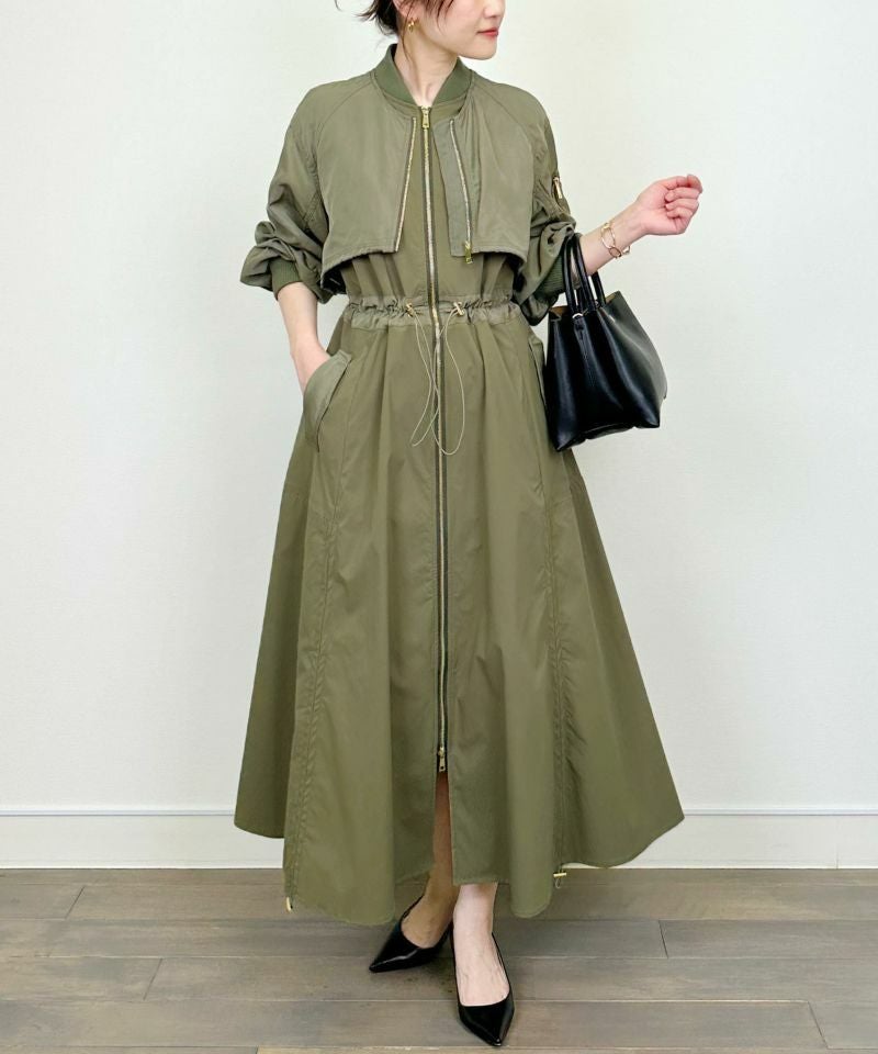 model：H164　着用サイズ：M　カーキ