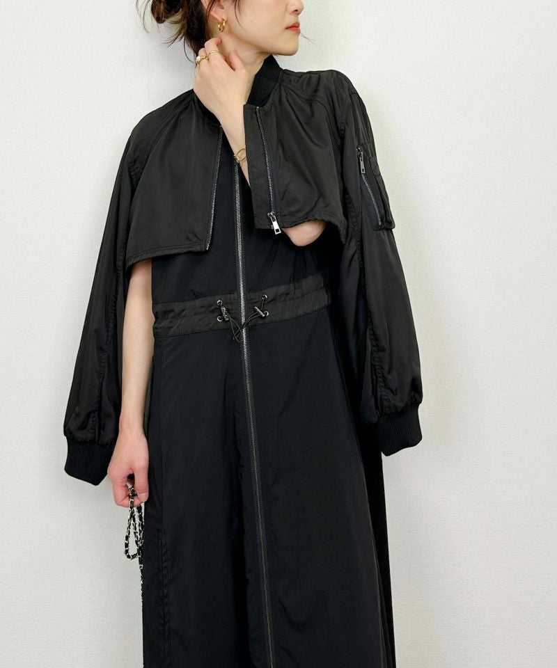 model：H164　着用サイズ：M　ブラック