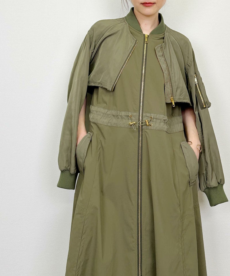 model：H164　着用サイズ：M　カーキ