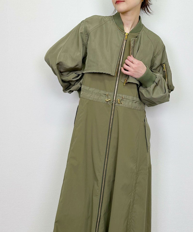 model：H164　着用サイズ：M　カーキ