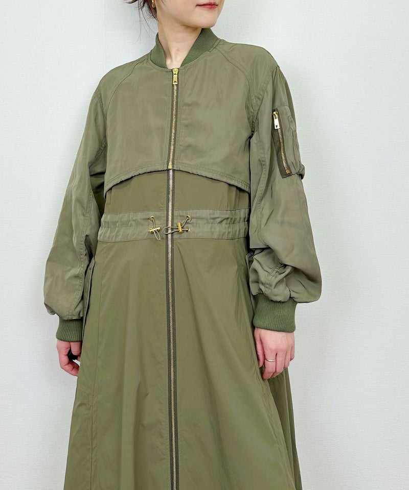 model：H164　着用サイズ：M　カーキ