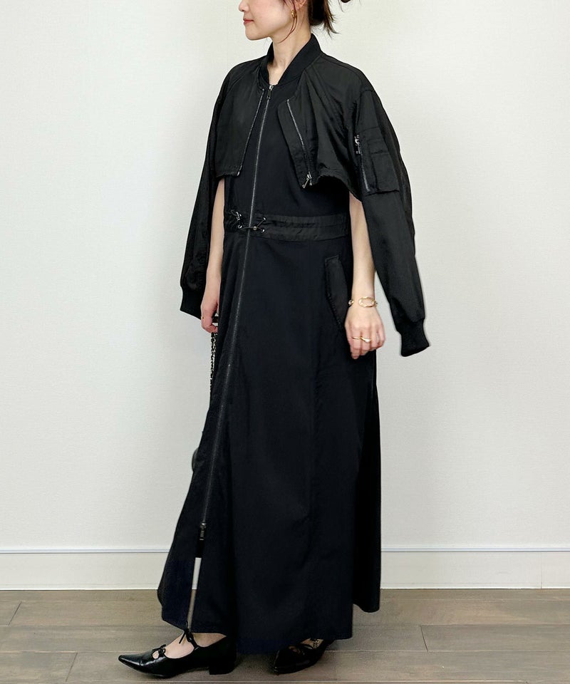 model：H164　着用サイズ：M　ブラック