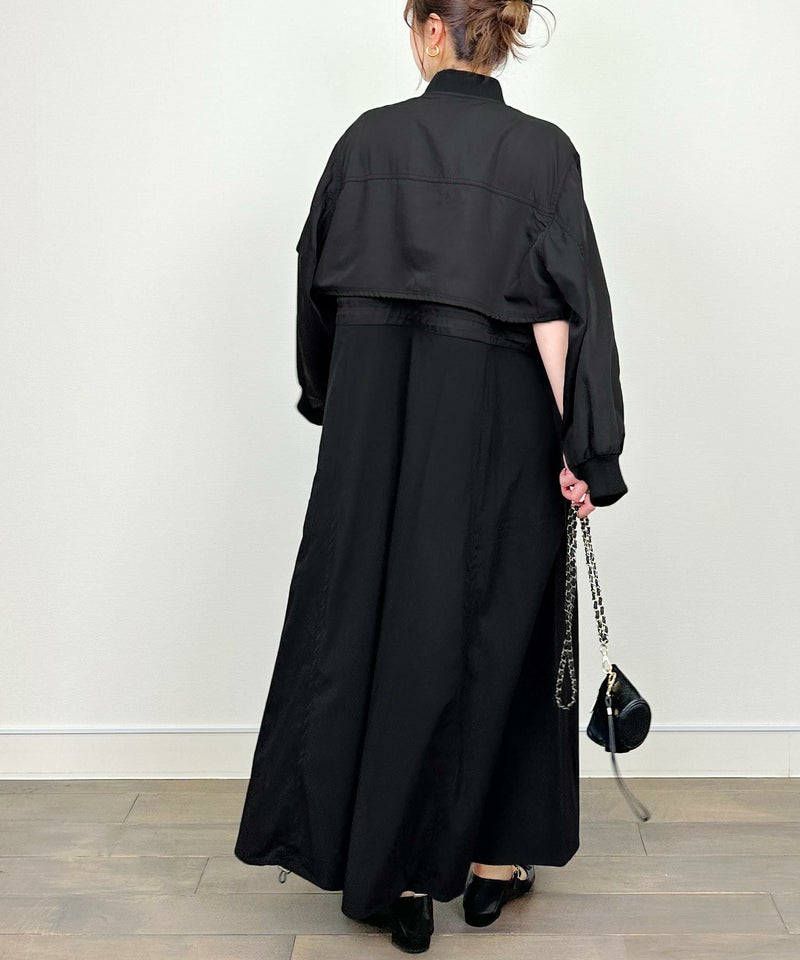 model：H164　着用サイズ：M　ブラック