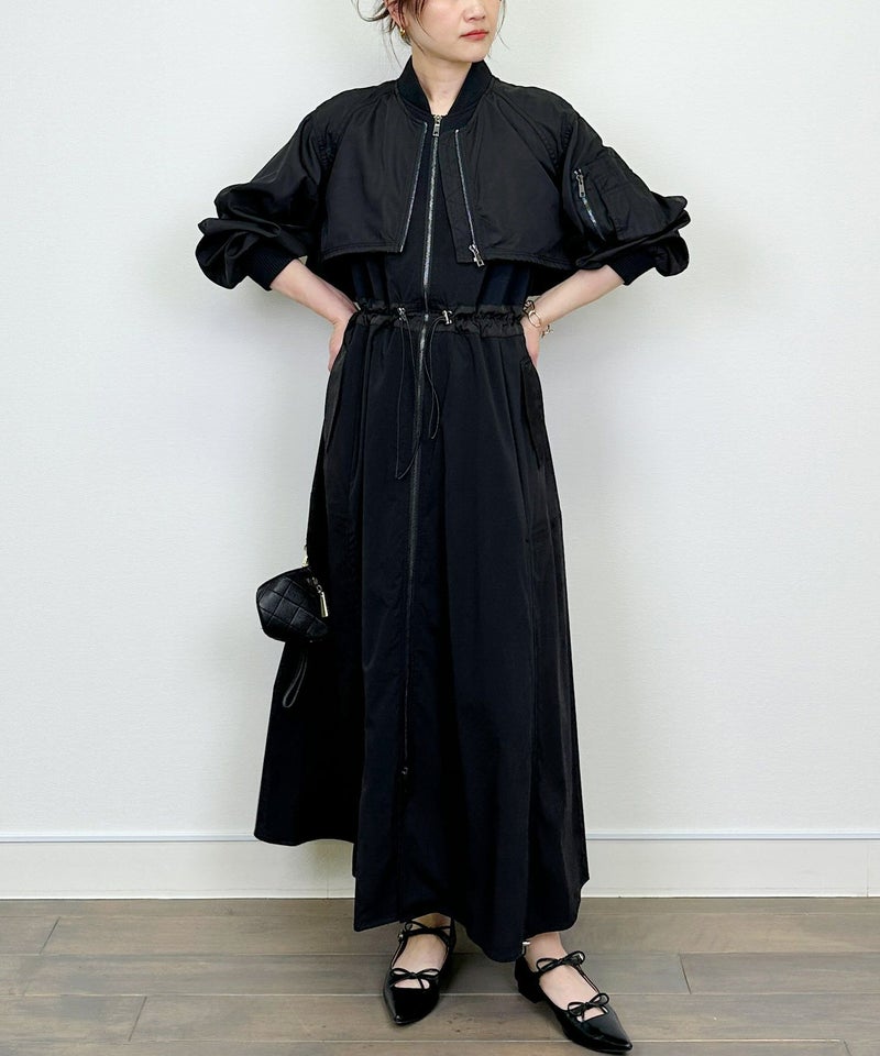 model：H164　着用サイズ：M　ブラック