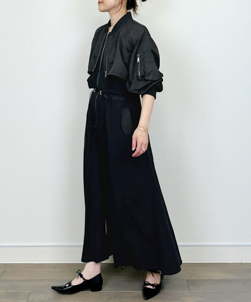 model：H164　着用サイズ：M　ブラック