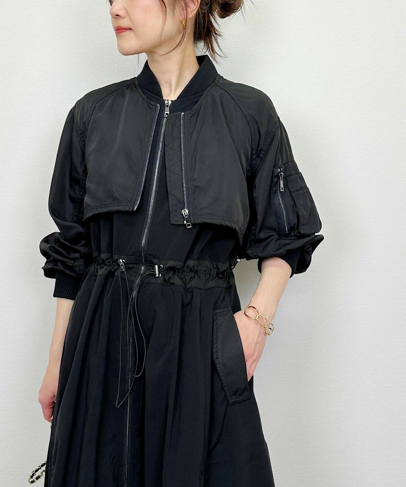 model：H164　着用サイズ：M　ブラック