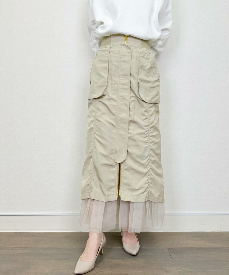 model：H164　着用サイズ：M　アイボリー