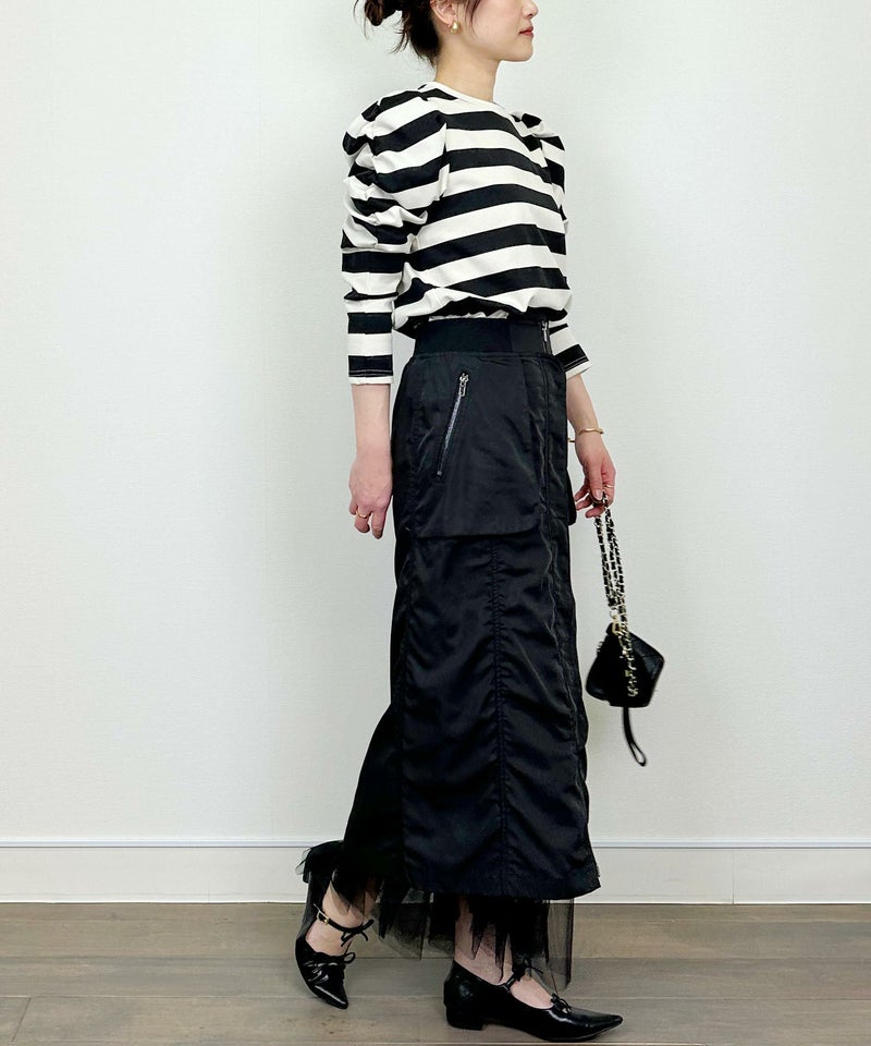 model：H164　着用サイズ：M　ブラック