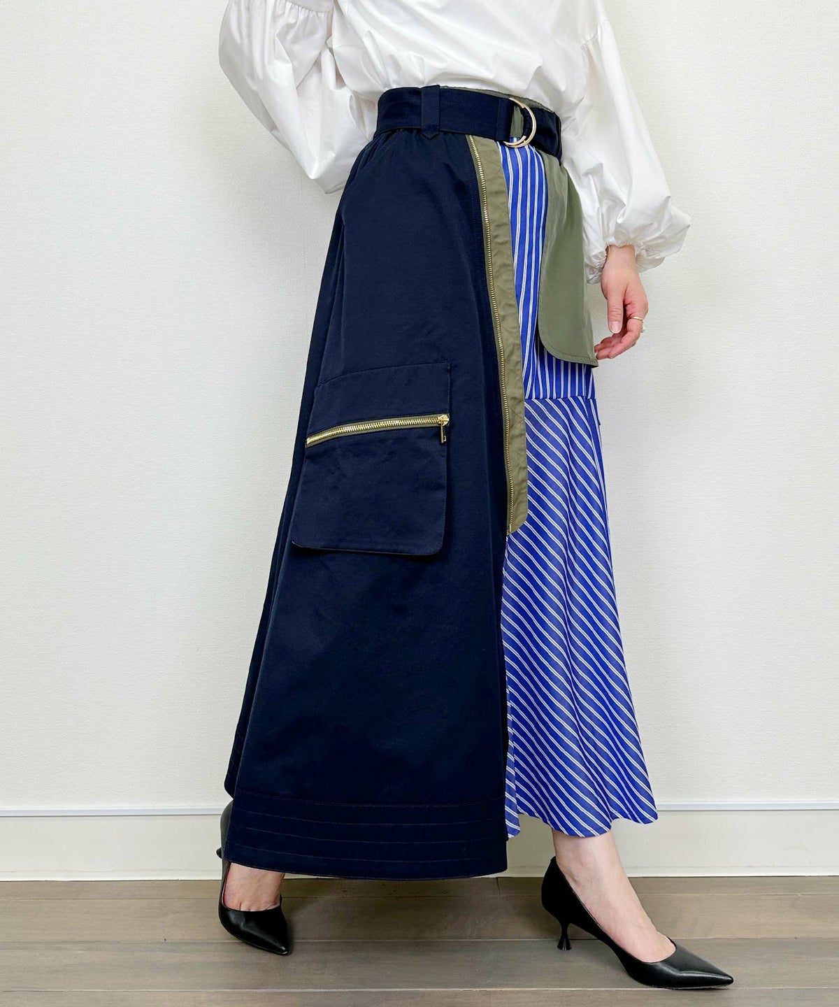 model：H164　着用サイズ：M　ネイビー