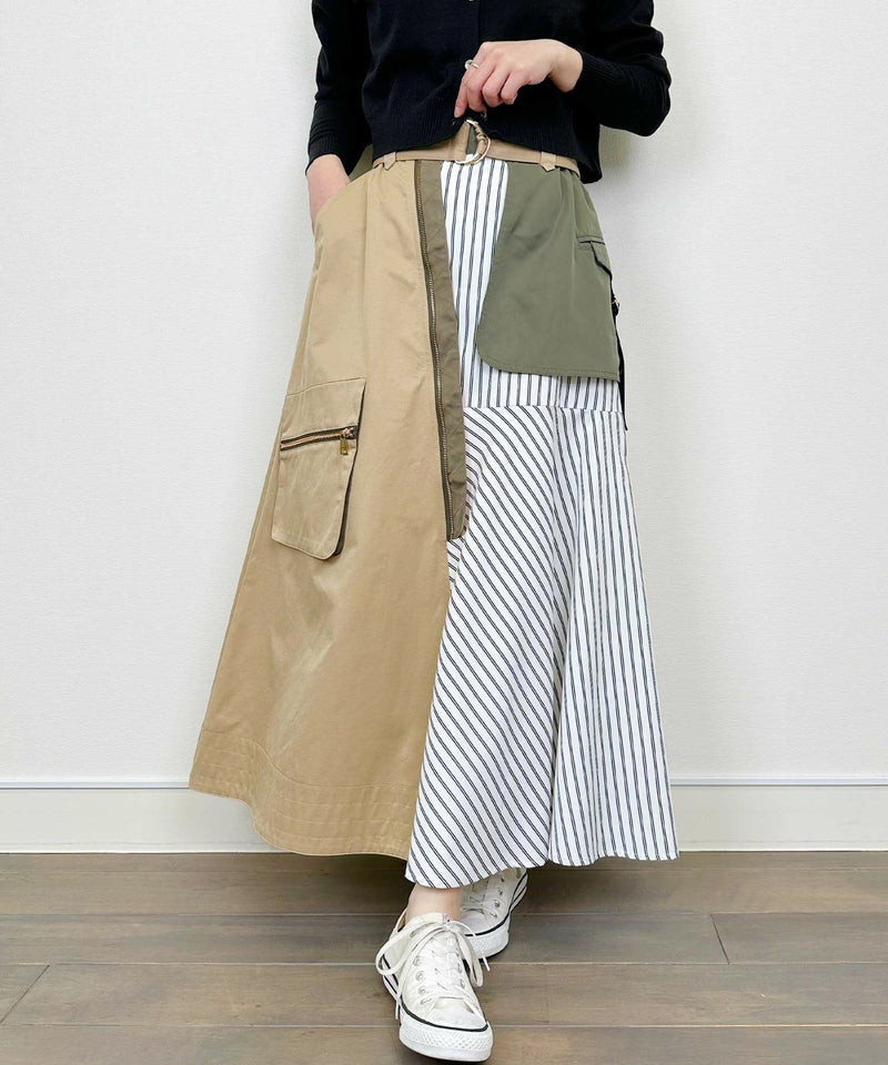 model：H164　着用サイズ：M　ベージュ