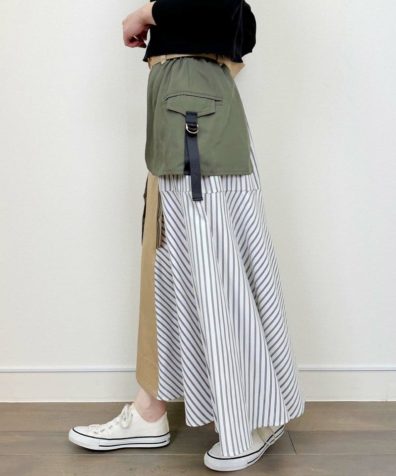 model：H164　着用サイズ：M　ベージュ