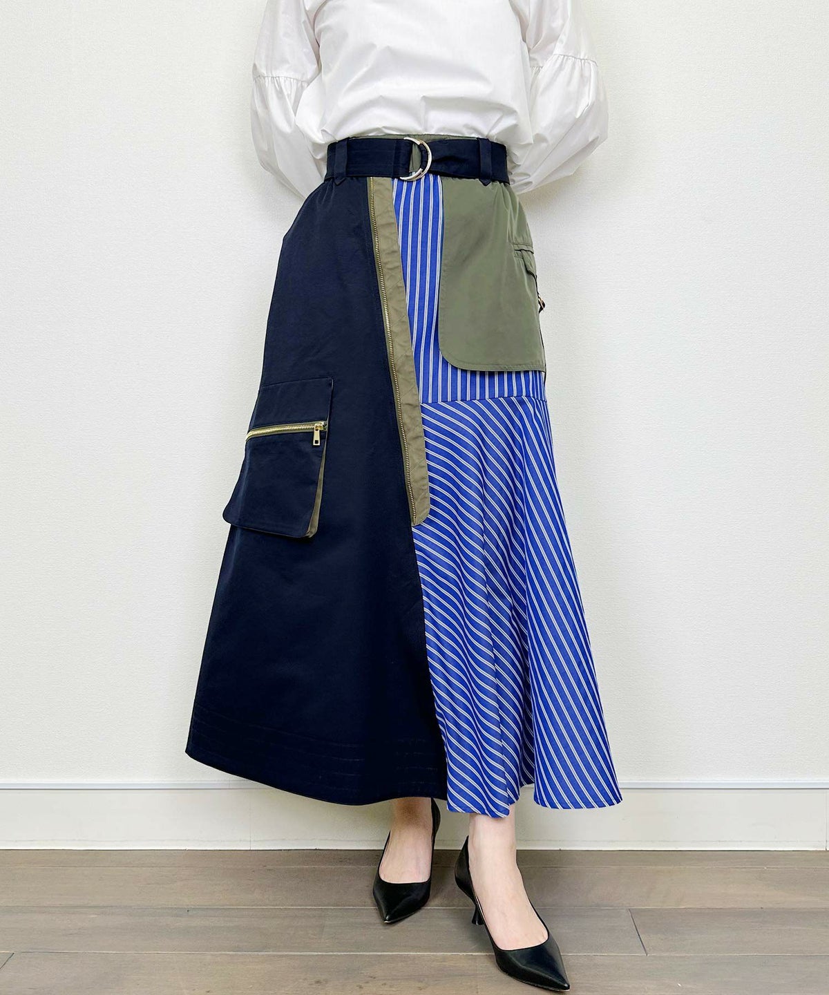 model：H164　着用サイズ：M　ネイビー