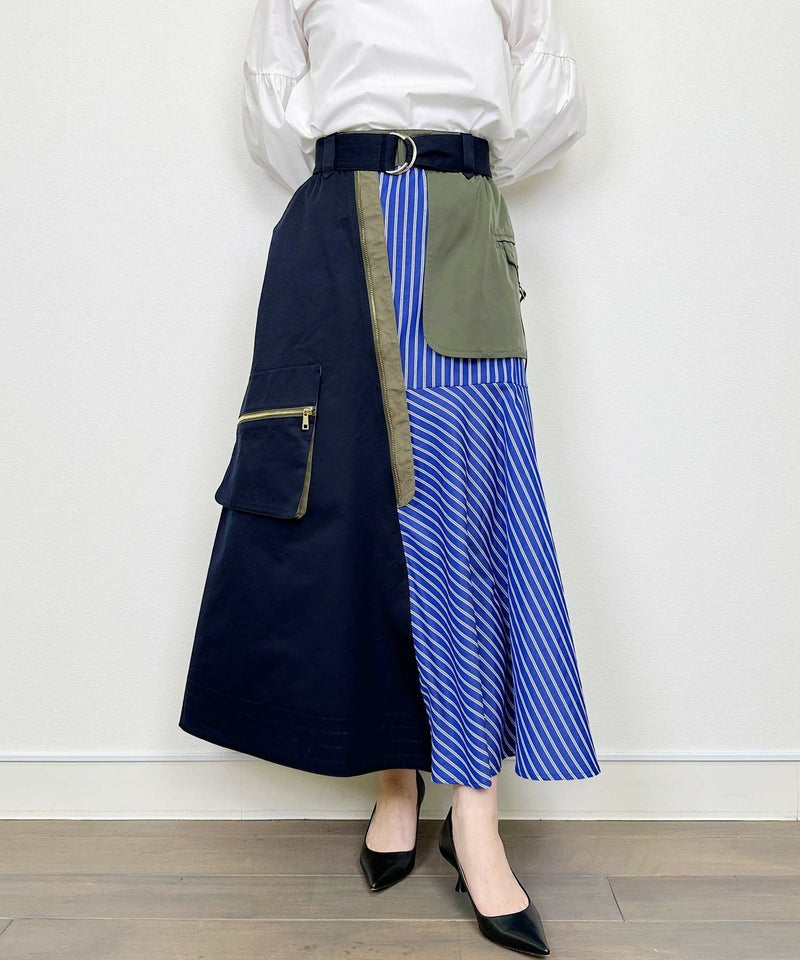 model：H164　着用サイズ：M　ネイビー