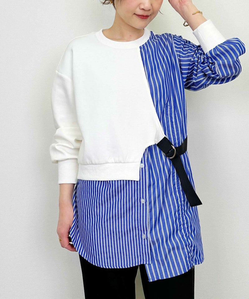 model：H164　着用サイズ：M　ホワイト