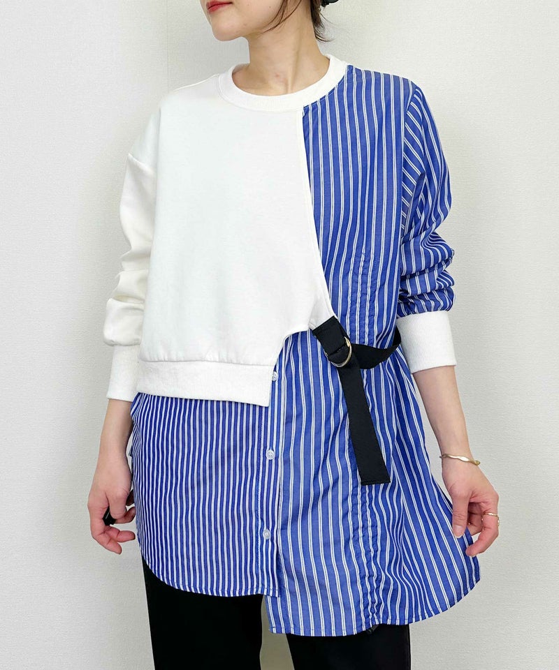 model：H164　着用サイズ：M　ホワイト