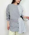 model：H164　着用サイズ：M　グレー
