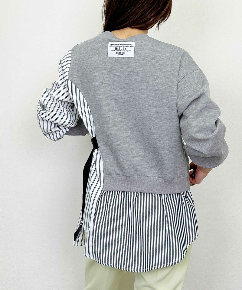 model：H164　着用サイズ：M　グレー