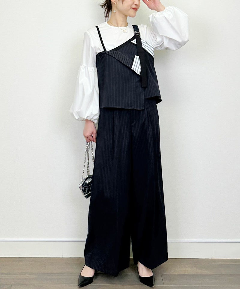 model：H164　着用サイズ：M　ネイビー