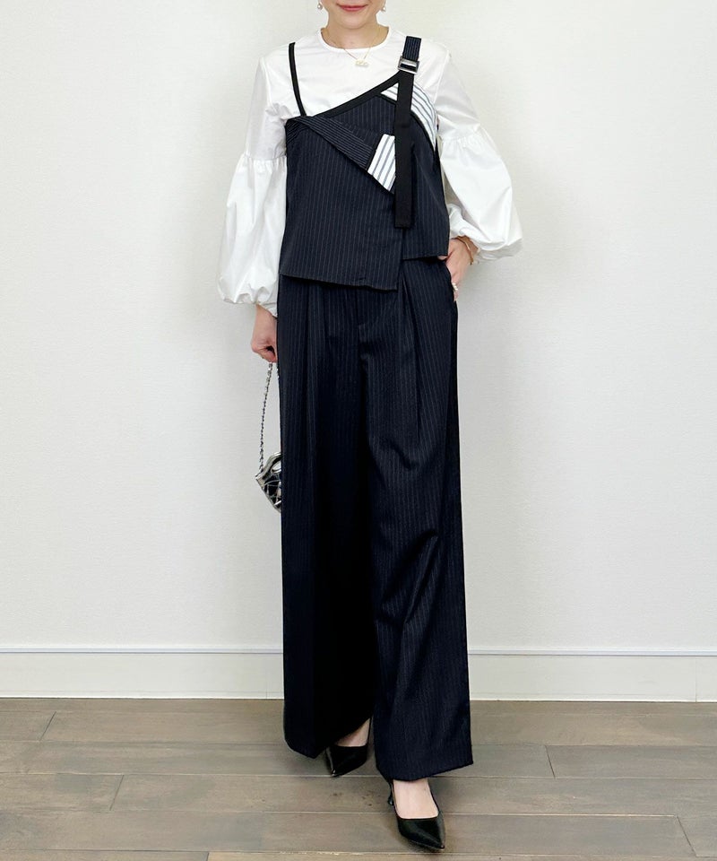 model：H164　着用サイズ：M　ネイビー