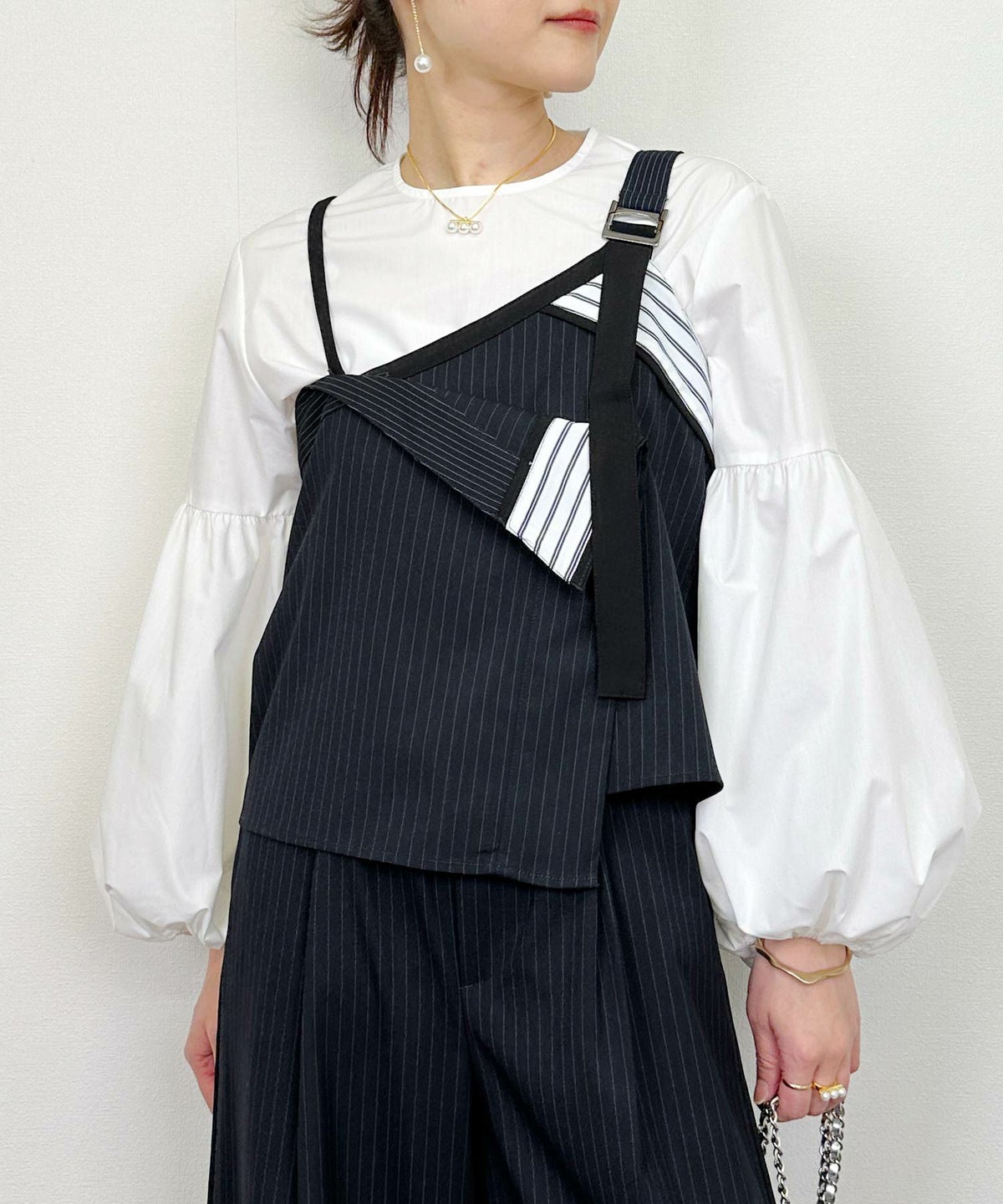 model：H164　着用サイズ：M　ネイビー