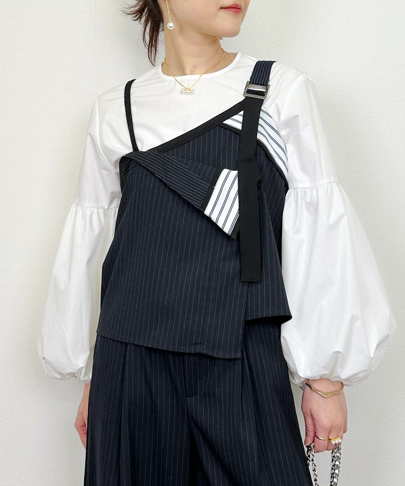 model：H164　着用サイズ：M　ネイビー