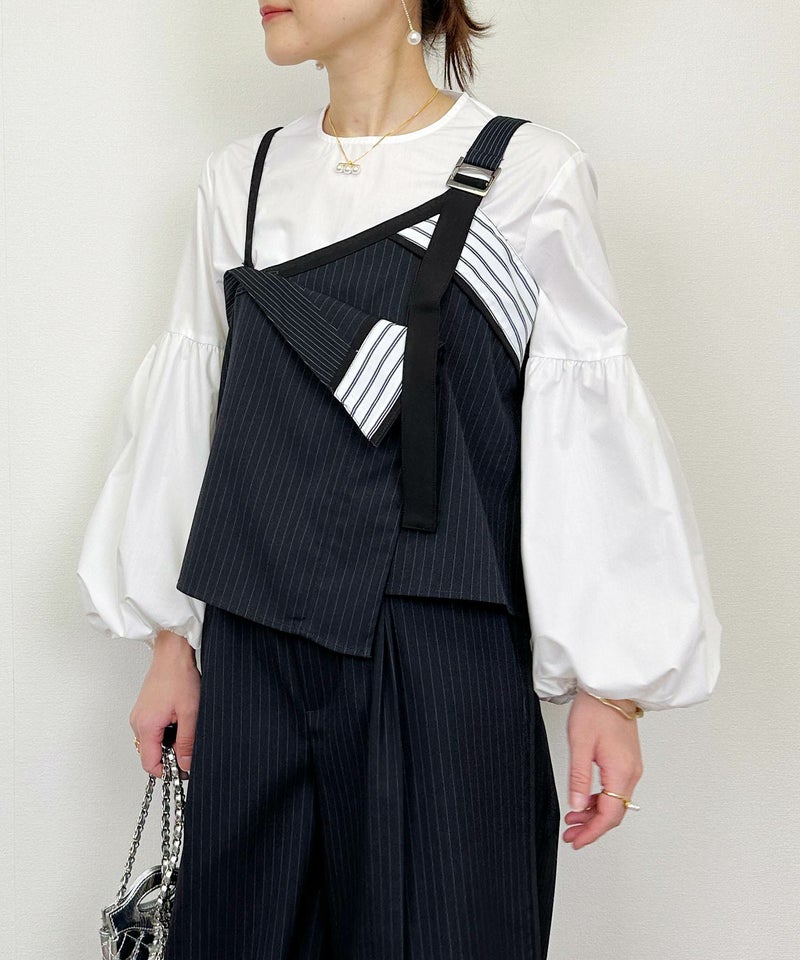 model：H164　着用サイズ：M　ネイビー