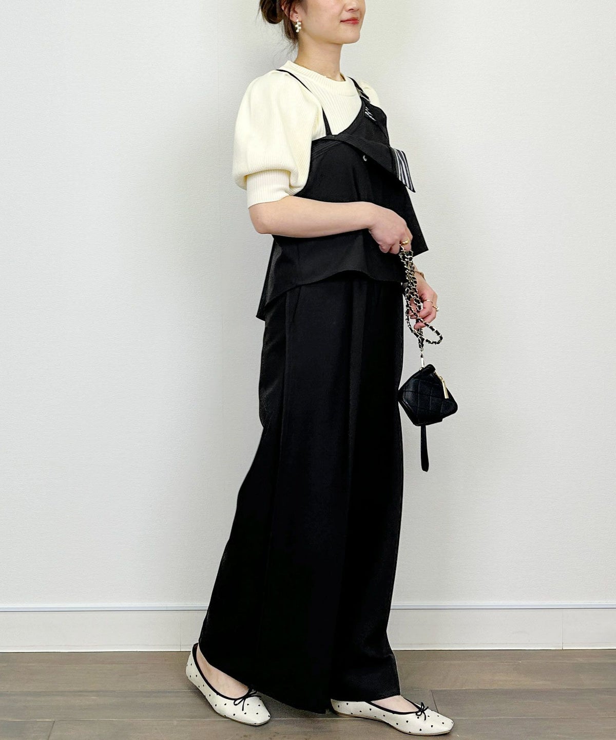 model：H164　着用サイズ：M　ブラック